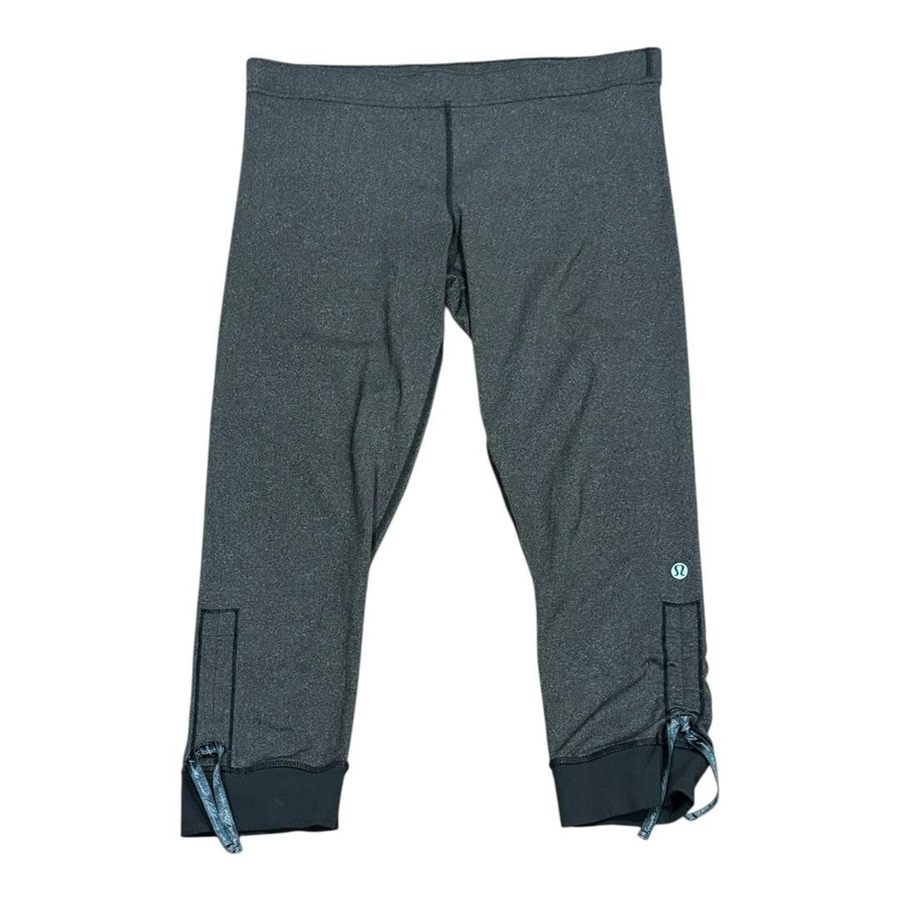 Lululemon Pants Womens Medium Brown Crop Capri Yoga Leggings Athletic Running